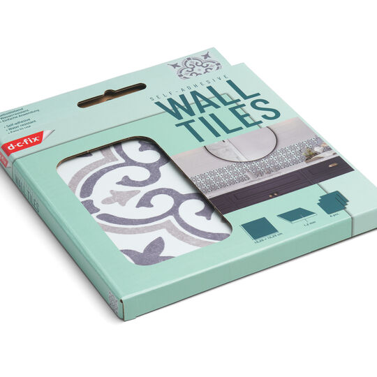 selbstklebende Wandfliesen Wall Tiles Jamila grey (6er Set) image number null